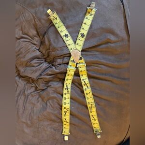 3/$10 Vintage Measuring Tape Suspenders
